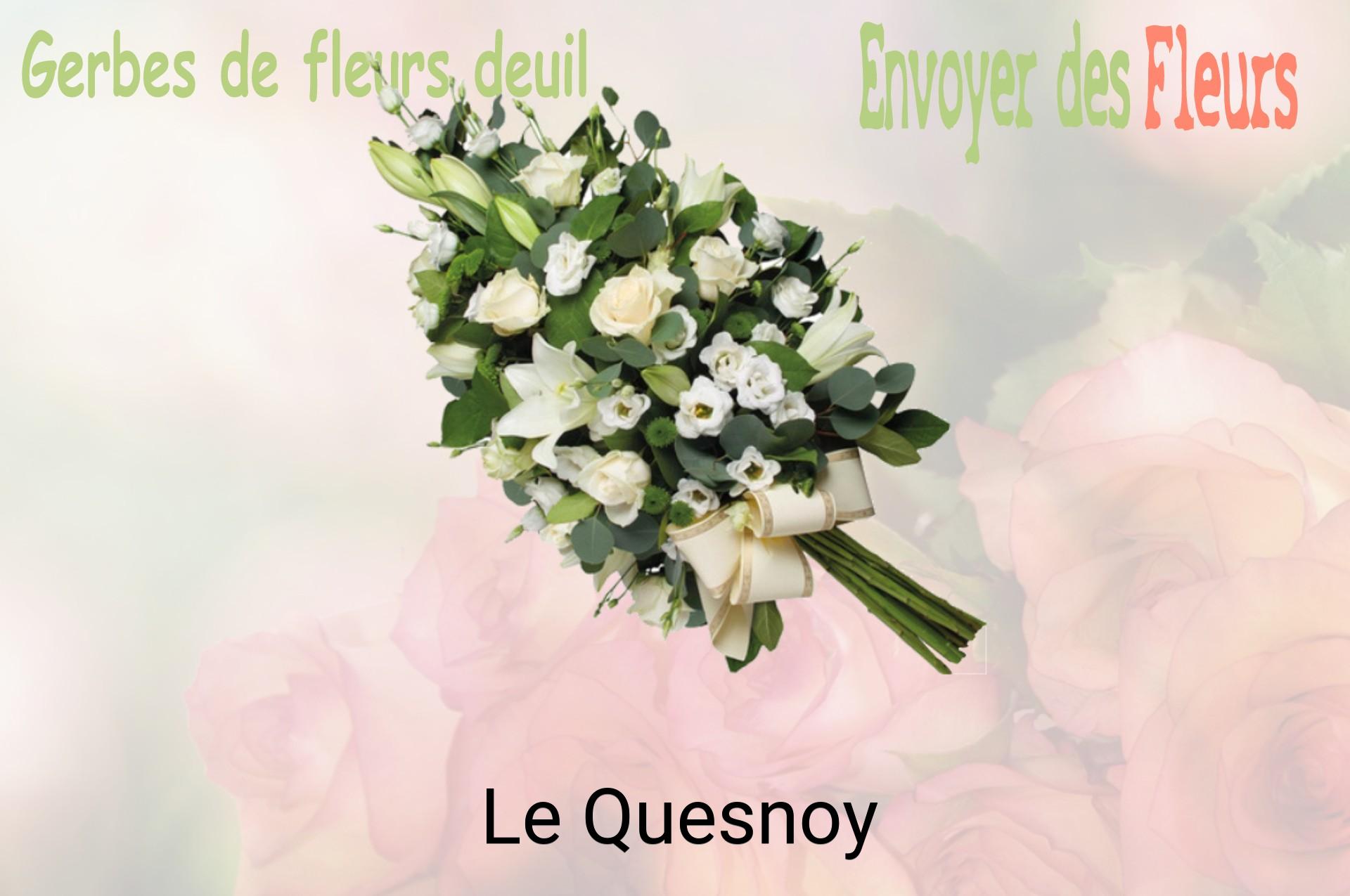 Gerbe de fleurs de deuil livrée à Le Quesnoy